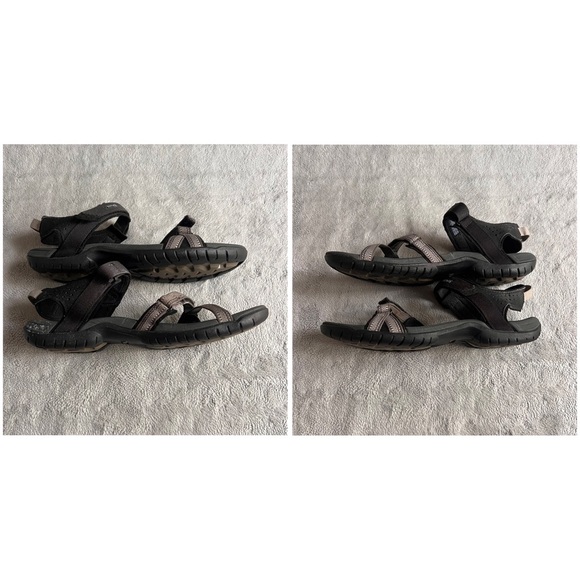 Teva Verra Strappy Cushioned Outdoor Sport Comfort Sandal Antiguous Black Multi - Picture 5 of 17